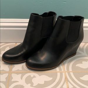 NEW Susina Leather Wedge Bootie
